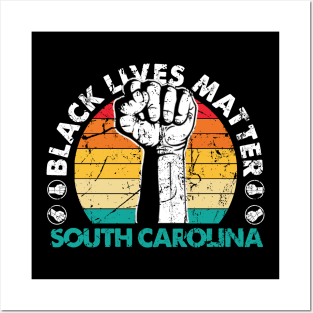 South Carolina black lives matter political protest Posters and Art